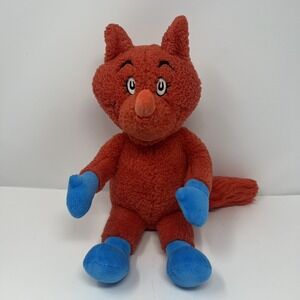 Kohls Care Dr. Seuss Red Fox in Blue Socks 14 inches Plush Stuffed Toy Animal